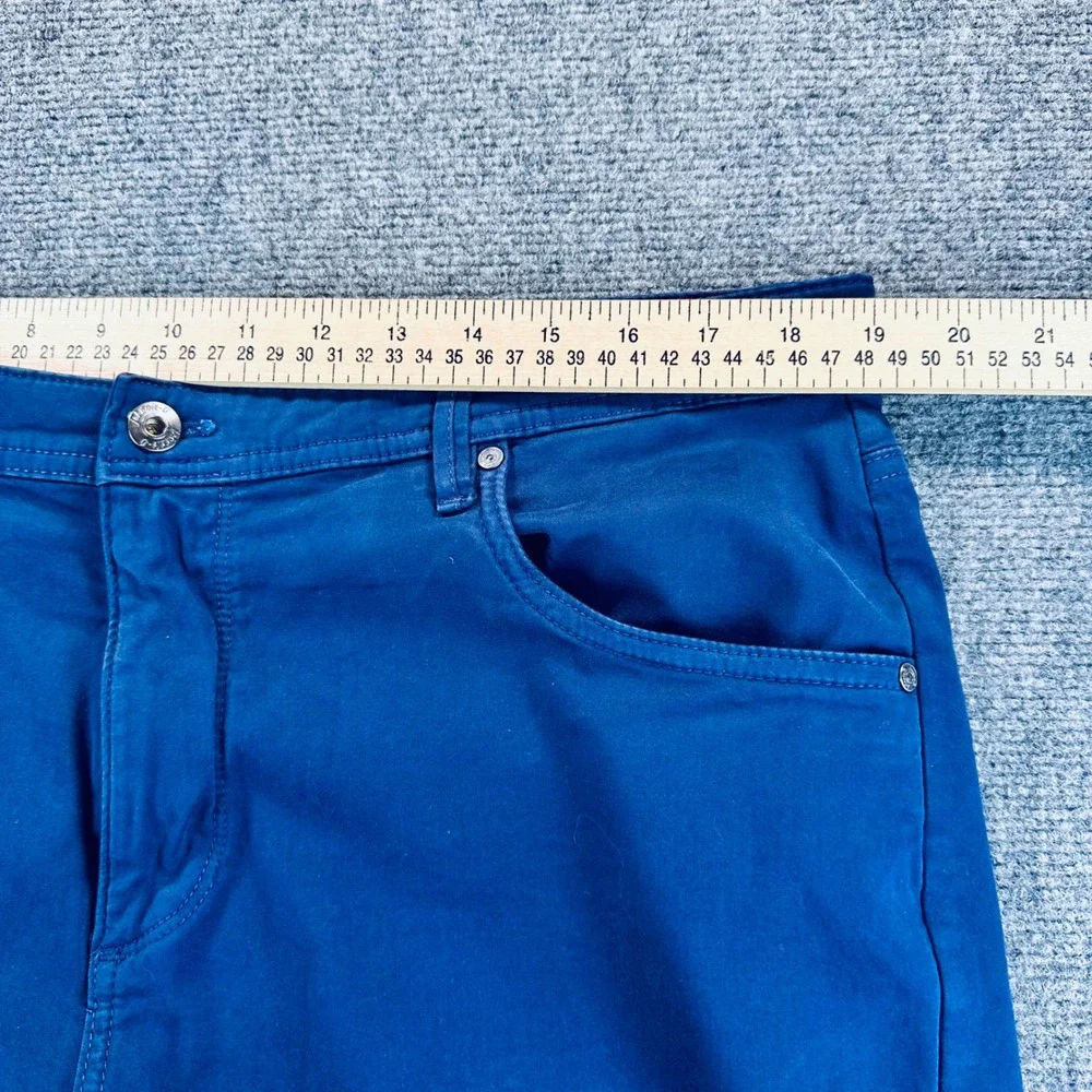 Johnnie-O Carmel 5-Pocket Chino Pants Men's 38x34 Navy Blue Stretch Straight Leg